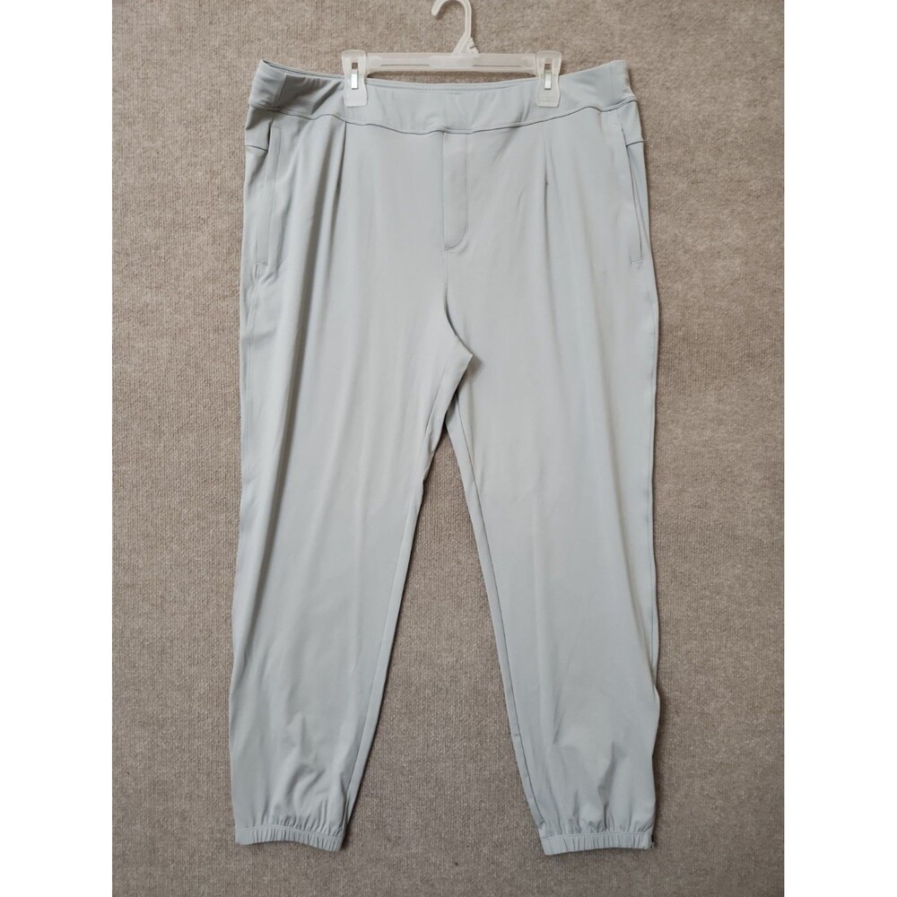 Baleaf Golf Jogger Pants Mens 2XL Light Gray Pull On Lightweight Stretch NEW